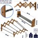Kadax KADAX Suszarka Na Pranie Ścienna 6 Prętów Łazienkowa Harmonijkowa 85cm 3