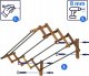 Kadax KADAX Suszarka Na Pranie Ścienna 6 Prętów Łazienkowa Harmonijkowa 85cm 4