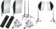 Zestaw studyjny Xrec Zestaw 10w1 2x Lampa Led 1600w 3000-6500k Pilot Softbox 50x70 Statyw 230 / 2x Led803 1
