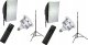 Zestaw studyjny Xrec Zestaw 10w1 2x Lampa Led 1600w 3000-6500k Pilot Softbox 50x70 Statyw 230 / 2x Led803 3