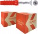Klimas Kołek rozporowy Klimas Wkręt-met SFXP-08040050 8x40 5x50 uniwersalny gips/tynk opakowanie 100szt 35