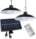 Lampa wisząca Eko-Light Milagro lampa wisząca solarna Saturn EKO*9151 2x12W LED 150 lm 4000K IP45 podwójna czarna 1