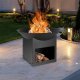 Ambiance Palenisko ogrodowe metalowe czarne 56x41 cm 2