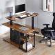 Biurko Ergo Office ER-450 Brązowe 120 cm x 60 cm 2