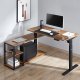 Biurko Ergo Office ER-450 Brązowe 120 cm x 60 cm 4