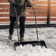 Kadax KADAX Łopata Zgarniacz Do Śniegu Pług Na Kółkach + Skuwacz Zbijak Lodu 25cm 2