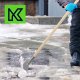 Kadax KADAX Łopata Zgarniacz Do Śniegu Pług Na Kółkach + Skuwacz Zbijak Lodu 25cm 6