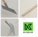 Kadax KADAX Łopata Zgarniacz Do Śniegu Pług Na Kółkach + Skuwacz Zbijak Lodu 25cm 7