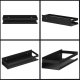 Springos Półka łazienkowa pod prysznic 30x10 cm ze stali nierdzewnej czarna UNIWERSALNY 8