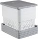 Curver CURVER REGAŁ INFINITY KD 4X10L AŻUROWY   /SZARY/BIAŁY 12