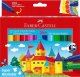 Teka Flamastry Jumbo Zamek 12 kolorów FABER CASTELL 1