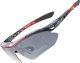 RockBros Okulary rowerowe fotochromowe z filtrem UV 400 czerwone ROCKBROS 2
