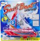 LeanToys Łódka Pływająca Łódź Na Baterie Zabawka Wodna Czerwona 3