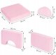 Ecotoys Sofa składana modułowa dla dzieci duża 2 osobowa DIY 10 miękkich poduch - różowa ECOTOYS 11
