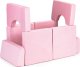 Ecotoys Sofa składana modułowa dla dzieci duża 2 osobowa DIY 10 miękkich poduch - różowa ECOTOYS 5