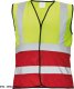CERVA LYNX DUO - kamizelka odblaskowa KOLOROWA z kontrastowym kolorem u dołu - żółty/czerwony 2XL 6