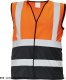 CERVA LYNX DUO - kamizelka odblaskowa KOLOROWA z kontrastowym kolorem u dołu - żółty/czerwony 2XL 8