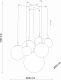 Lampa wisząca TK Lighting PENDING LIGHT CADIX7XG9 4608 GOLD 6