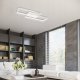 Lampa sufitowa LVT LVT Galaxis Vela 3335 plafon lampa sufitowa z pilotem 90W LED 3000-6500K CCT ściemnialny czarny/biały 24