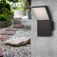 Kinkiet LVT LVT Lagos 7925 kinkiet lampa ścienna ogrodowa IP54 1x12W LED 4000K 840lm z czujnikiem ruchu czarny/biały 15