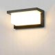 Kinkiet LVT LVT Lagos 7925 kinkiet lampa ścienna ogrodowa IP54 1x12W LED 4000K 840lm z czujnikiem ruchu czarny/biały 9