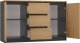 Topeshop Komoda COSTA 1D3S/2D3S BA ANTRACYT ARTISAN 6