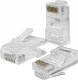 Qoltec Wtyk przelotowy złšcze RJ45 | CAT5e | UTP | Pass Throuh | Pozłacane styki | 100 sztuk 1