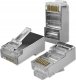 Qoltec Wtyk przelotowy złšcze RJ45 | CAT6 | FTP | Pass Through | Pozłacane styki 1