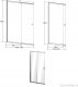 Parawan nawannowy Besco Ścianka prysznicowa Easy Slide Black 4
