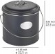 Wenko Kosz na kompost, 3 wymienne filtry neutralizujące zapachy, 6 l, Nero, WENKO 10