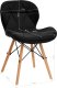 Activeshop 4Rico Krzesło skandynawskie QS-186 aksamit czarne 9