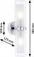 Kinkiet Paulmann Lampa ścienna LUENA E14 max. 2x20W IP44 230V szkło chrom / metal 5