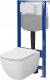 Zestaw podtynkowy Cersanit S701-806 / CERSANIT / AQUA 50 / C27 ZESTAW STELAŻ PODT WC PNEU QF+ MZ VIRGO CO DUR WOLNOOPADAJĄCA ŁW / 2