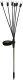 Saska Garden LAMPA SOLARNA TAŃCZĄCE NA WIETRZE KULECZKI BIAŁE 6 LED 72CM 2