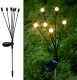 Saska Garden LAMPA SOLARNA TAŃCZĄCE NA WIETRZE KULECZKI BIAŁE 6 LED 72CM 8