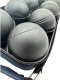 Enero KULE DO GRY 8 SZT- BOULE PETANQUE CZARNE POKROWIEC ENERO PRO 3