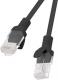 Lanberg Patchcord, Cat6, nieekranowany, 10m, czarny (PCU6-10CC-1000-BK) 1