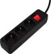 Neo Przedłużacz listwowy 1.5m, 3x1.5mm2, 3G, czarny, ON/OFF (90-182) 2