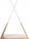 Atmosphera Półka dekoracyjna na ścianę TIPI - drewno, kolor biały 30 x 10 x 39 cm 3