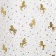 Atmosphera Firanka dla dzieci UNICORN, 140 x 250 cm, biała w złote jednorożce 2