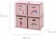 Storage Solutions Regał z tekstylnymi pojemnikami do pokoju dziecięcego 2