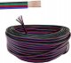 Rosfix PRZEWÓD KABEL LINKA RGB AWG22 1M 4x0,35MM DO MONTAŻU TAŚM LED 4 ŻYŁY ROSFIX 1