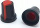 Rosfix ROSFIX 2X GAŁKA POTENCJOMETRU OŚ 6MM CZERWONA 15X17MM ERGONOMICZNA JAKOŚĆ 2
