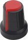 Rosfix ROSFIX 2X GAŁKA POTENCJOMETRU OŚ 6MM CZERWONA 15X17MM ERGONOMICZNA JAKOŚĆ 5