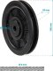 Mercor ROLKA fi 100mm NA LINKĘ DO ATLASU fi 6mm ENERO FIT 3