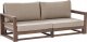 Beliani Sofa dwuosobowa 2-osobowa Certyfikowane drewno akacjowe Ciemne drewno TIMOR 1