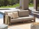 Beliani Sofa dwuosobowa 2-osobowa Certyfikowane drewno akacjowe Ciemne drewno TIMOR 2