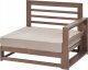 Beliani Sofa dwuosobowa 2-osobowa Certyfikowane drewno akacjowe Ciemne drewno TIMOR 6