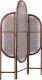 Beliani 3-panelowy składany parawan pokojowy rattanowy 134 x 180 cm ciemny VIGEVANO 5