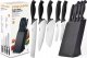 Excellent Houseware Zestaw komplet 5 noży Fiskars 1073023 czarny 15